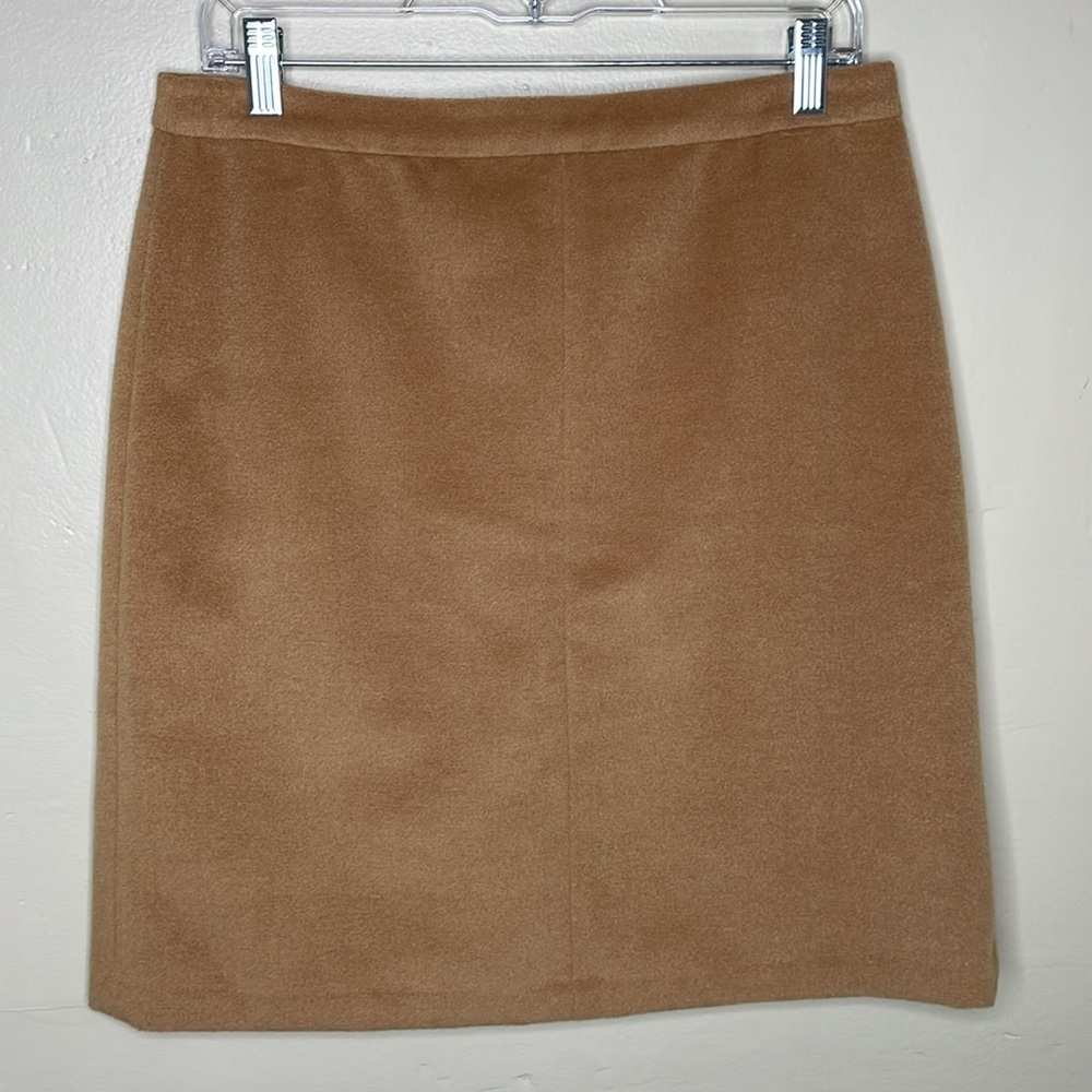 M&S Collection Skirt Nutmeg Wool Blend Academia Parochial Collegiate Pencil 8